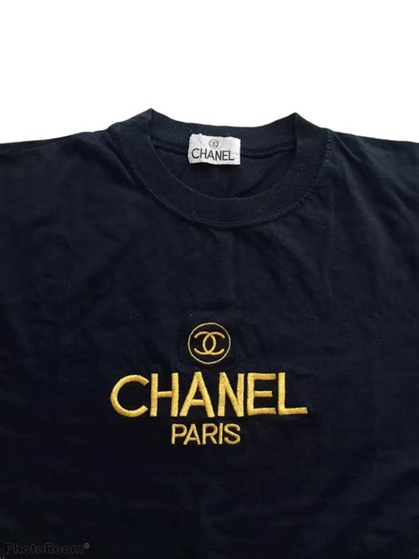 chanel logo t shirt ebay|vintage chanel t shirt.